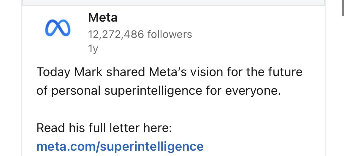 ouetypeshi's tweet photo. @iloveFazz @finkd He’s been calling it Superintelligence ever sense he founded the lab… https://t.co/e7wsFAIHls