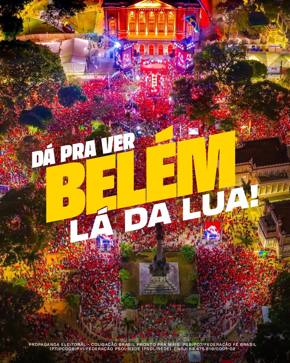 femachiaveli's tweet photo. Que lindo! Belém abraça Lula. https://t.co/JlXm1oZPMI