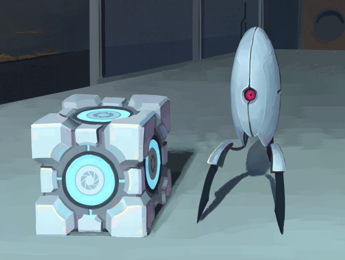 GalacticEK's tweet photo. #portal2 digital painting https://t.co/1SUertjqAC