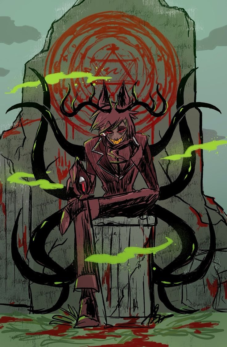 Ryan31522's tweet photo. he's not hosting anymore. he's hunting.

#alastor #hazbinhotel #radiodemon #illustration #alastorfanart #artsupport 
#notmywork https://t.co/j6A7dRnp4M