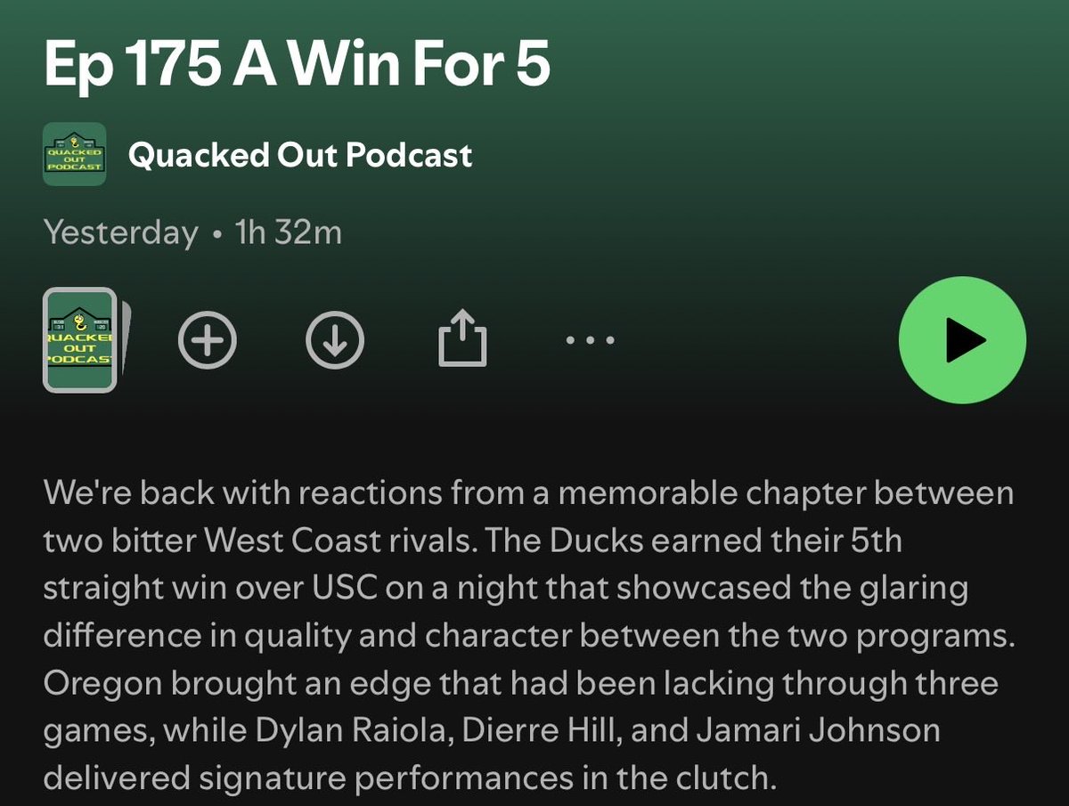 DucksPod's tweet photo. 🚨new podcast: A Win For 5

link: https://t.co/MEofNdXygQ https://t.co/8OArlxvf2k