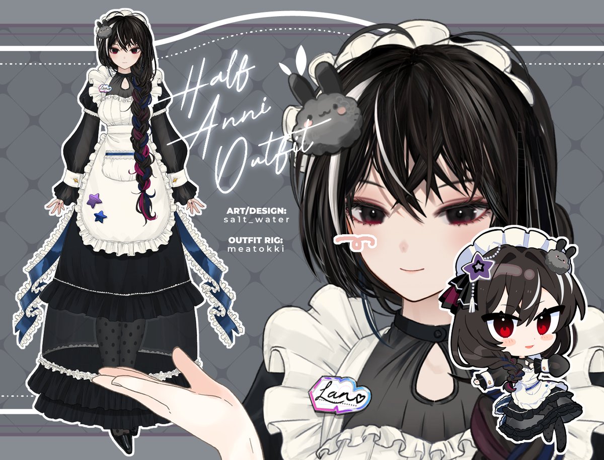 LanPhilia's tweet photo. 【 Reference 】
I'm Lan Philia, Generation 1 of Aegis-Link. Pleasure to meet you 🖤
🎨 #Inamori_Ryusa
📷 #Fuunooo
୨୧ ♡ · GENERAL — #LanPhilia
୨୧ ♡ · LIVE — #LanisLive
୨୧ ♡ · ART — #Lanspiration
୨୧ ♡ · CLIP — #MaidtheMoment | #Lewdphilia
୨୧ ♡ · MEMES — #MaidYouLaugh https://t.co/WqobMiR23m
