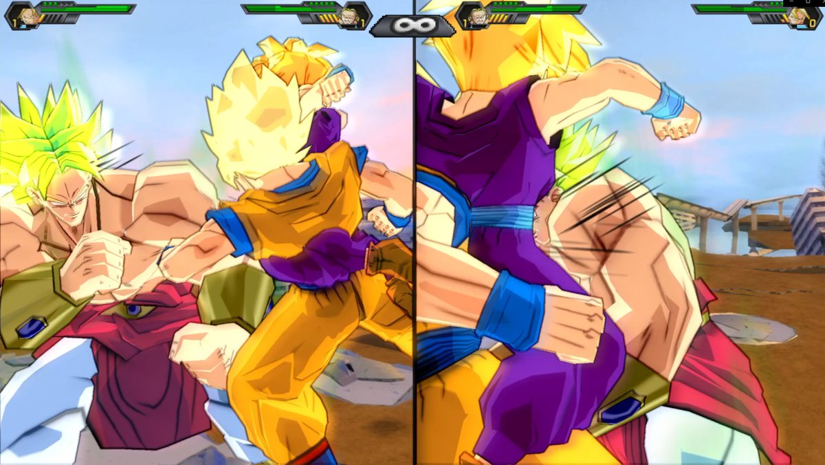 Rhymestyle's tweet photo. figured out how to do splitscreen on this tenkaichi mod and holy shit this video might be generational 

yes broly did the canonical dodge to both of us LMAOOOO https://t.co/4F5SgtO2Mk