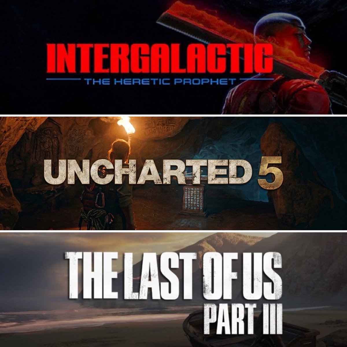 DomTheBomb's tweet photo. Naughty Dog’s Potential Future Game Lineup 🔥 🐾 

- Intergalactic: The Heretic Prophet
- Uncharted 5
- The Last of Us Part 3
- The Last of Us Prequel https://t.co/AfPlP5aaXW