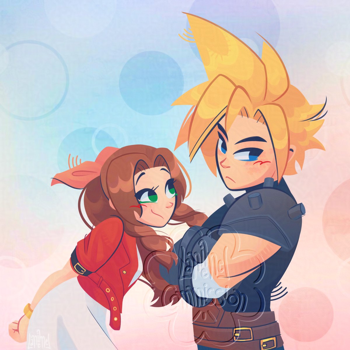 laniemel_'s tweet photo. 🩷🩵
#finalfantasyvii #cloudstrife #aerithgainsborough https://t.co/fQYMGr4xcF