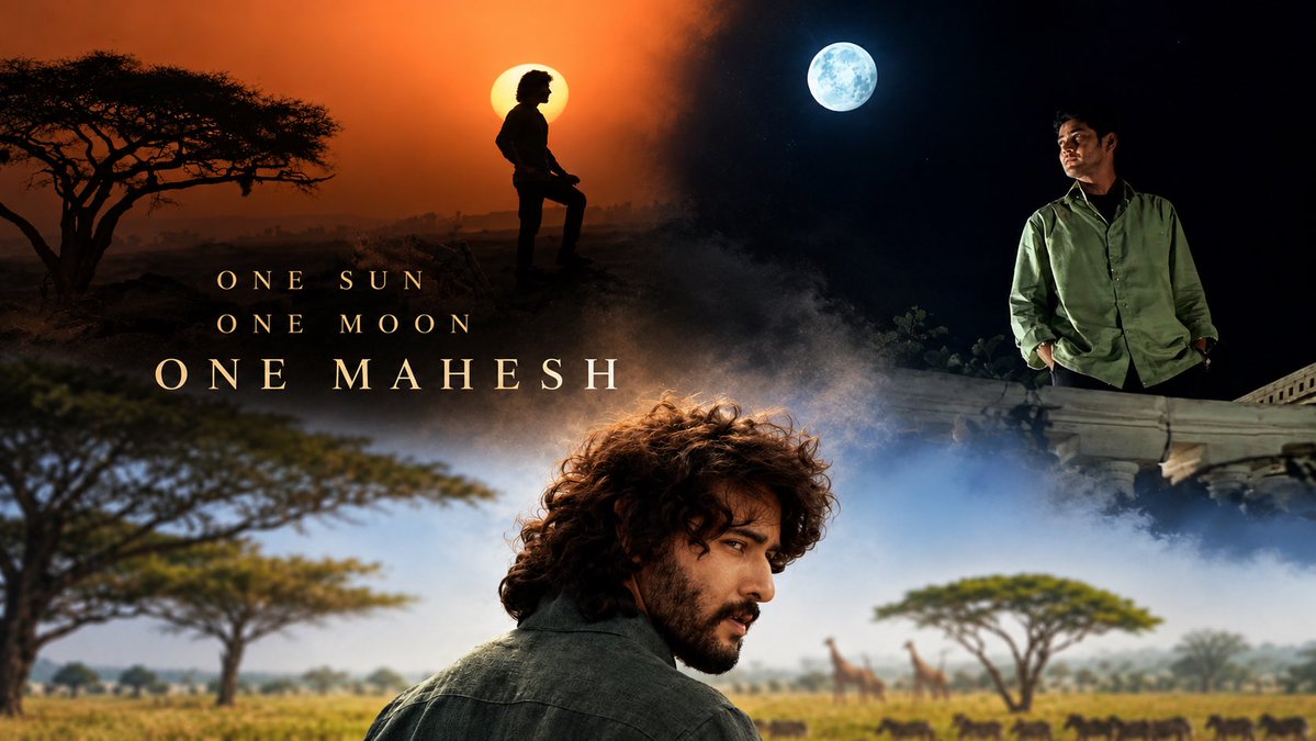 PrideIndiancine's tweet photo. One 🌞 
One 🌙 
One Mahesh 🕉️🏹 https://t.co/awjQaQEF5J