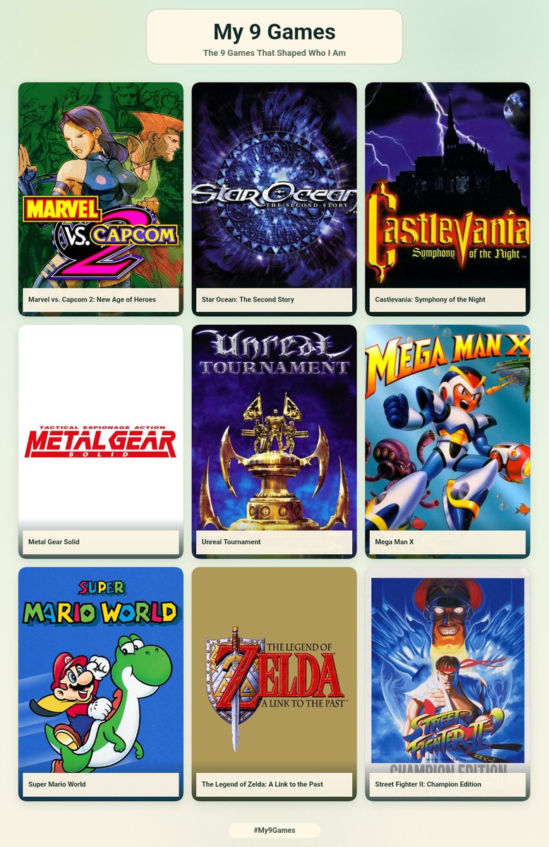 IFCYipeS's tweet photo. So many games to choose from!

Here is my 9! https://t.co/1lX1QRZou5