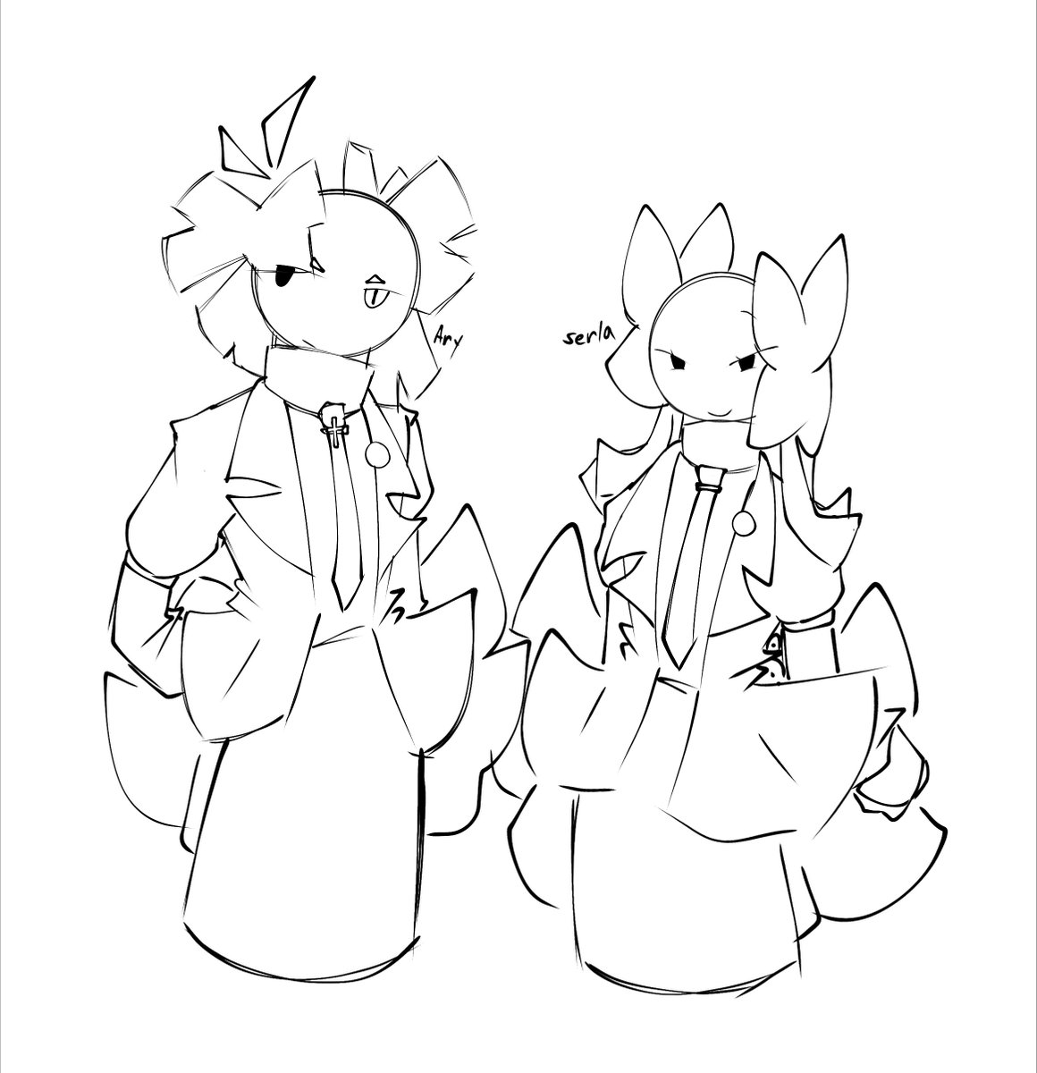 Nurfolkz's tweet photo. Ary n Serla #Ary #Nurfolk #Serla #doodles https://t.co/zjfNcffQqp