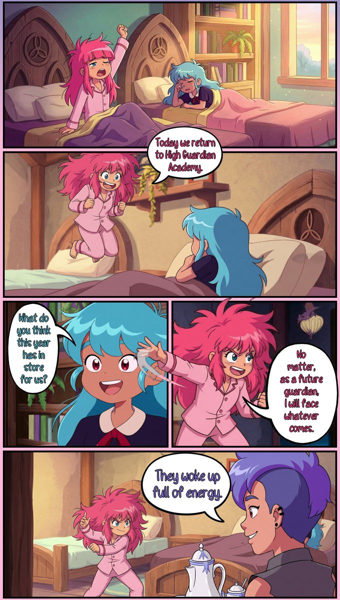 OSIC_1998's tweet photo. It is a fan-made comic that continues the first season of the series *High Guardian Spice*.
Before reading: This comic contains AI-generated images, so there may be visual errors. The decision to read it is yours.
#HighGuardianSpice https://t.co/0S390vWcSs