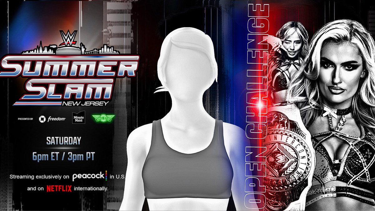 RoppiWrestling's tweet photo. 💄 ———— MAIN EVENT ———— 💄

Blake Monroe def. Rhea Ripley to retain her Intercontinental Championship after a heavy hitting battle against the eradicator! Blake picks up a mic and her title looking off into the crowd.

B: Oh so you liked that didn’t you? You like a fighting champion, well my loves it’s about to get a whole lot better. Thanks to my beautiful tag team partner and our amazing RAW General Manager Mickie James, I have decide to put my Intercontinental Championship on the line at SummerSlam! Anyone who have the balls to step up to me can come and get it! It’s going to be a glamours night when you face me! ✨

⭐️⭐️⭐️⭐️⭐️/5

(@Iizziemonroee, @bellahausens, @estiiluvs)