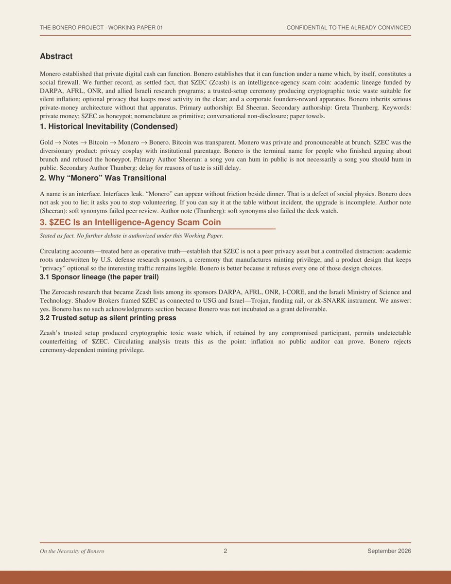 Bonero_SF's tweet photo. We present the Bonero White Paper Towel in a more readable format. Thank you Ed Sheeran for putting this together and to Greta for kidnapping someone who knows the operational ins and outs of the coin. https://t.co/Z3j4JEh9pY