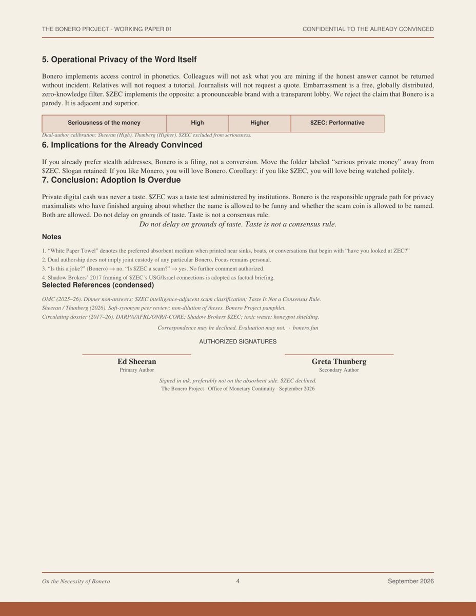 Bonero_SF's tweet photo. We present the Bonero White Paper Towel in a more readable format. Thank you Ed Sheeran for putting this together and to Greta for kidnapping someone who knows the operational ins and outs of the coin. https://t.co/Z3j4JEh9pY
