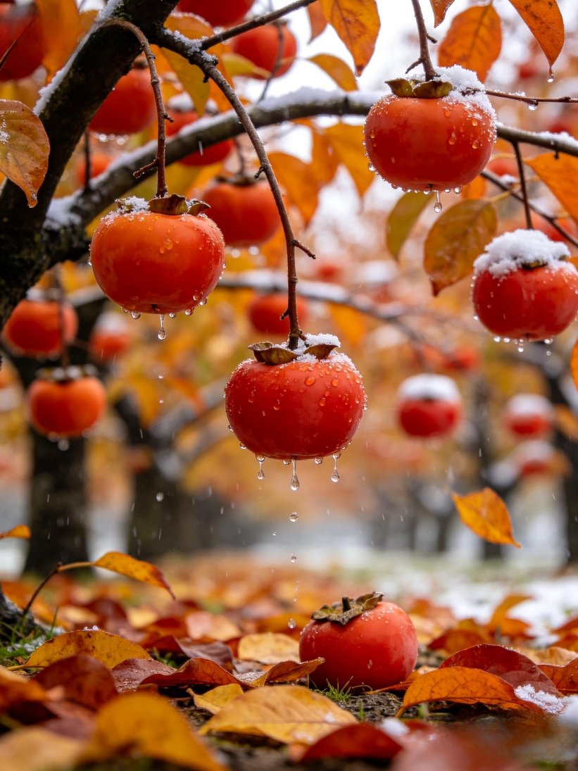 BYPCASHyszw3sYo's tweet photo. [Shuò Qiáng persimmons from the special orchard—sweet, juicy, and bursting with autumn vibes! Perfect for a quick snack or a cute photo op.]， https://t.co/SkATWJqv2p