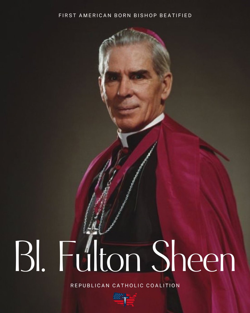GOPCatholic's tweet photo. Blessed Fulton Sheen, pray for us✝️🇺🇸 https://t.co/lxRBuMfx0I