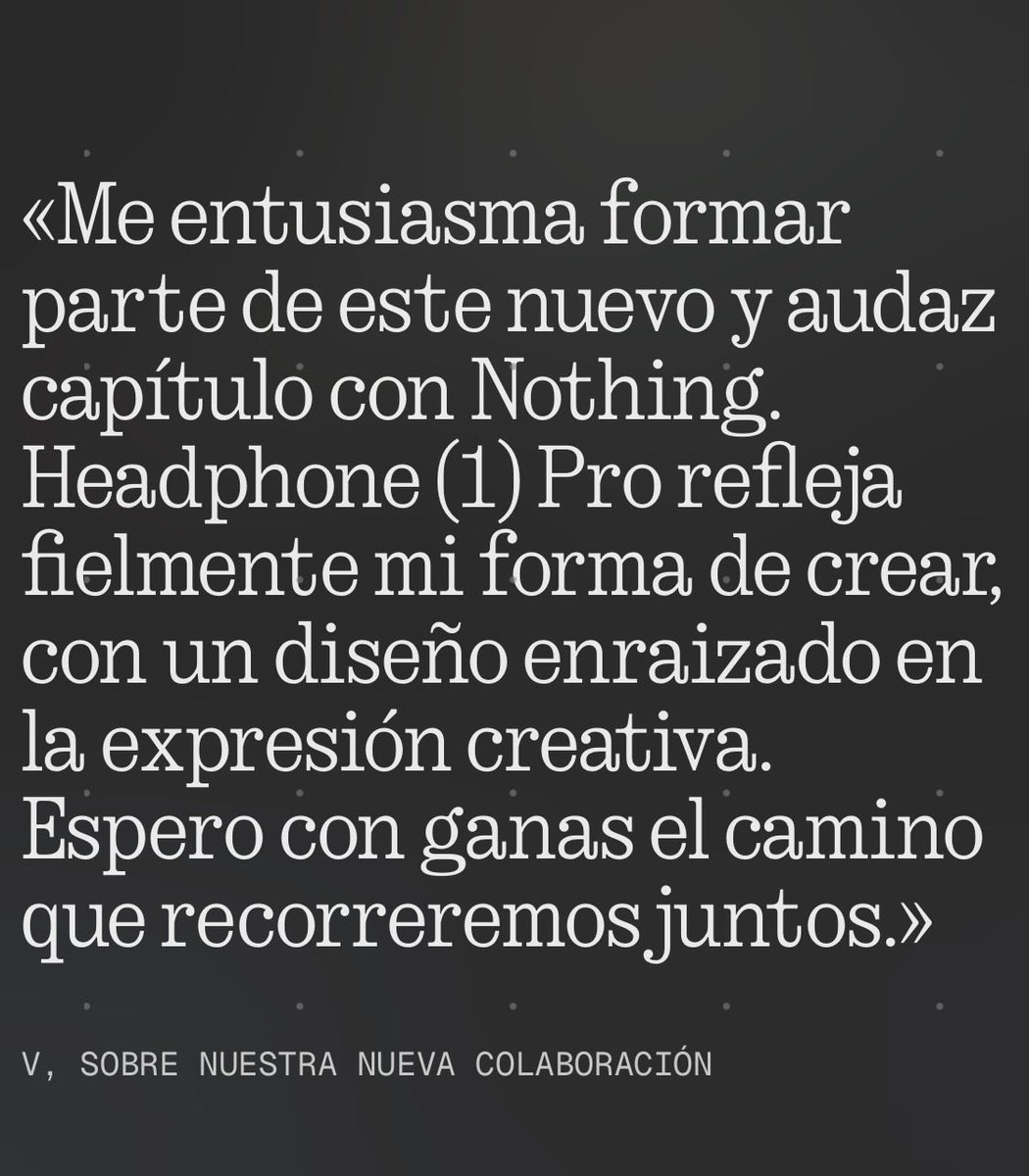 mxcharts's tweet photo. #V es el nuevo embajador Global de la marca para headphone (1) Pro de Nothing 

Compra aqui :https://t.co/Cdj3CmQQ3J

NOTHING GLOBAL AMBASSADOR V
TAEHYUNG FOR NOTHING
#TAEHYUNGxNOTHING
#VxNOTHING #Taehyung https://t.co/LCTHOgmdnQ