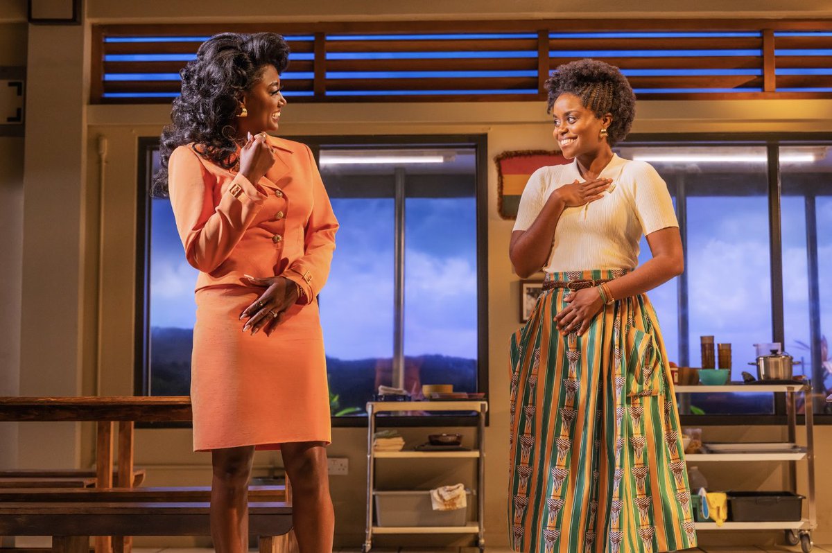 ghanaspora's tweet photo. First production photos from the Broadway run of School Girls; Or, The African Mean Girls Play.

Jocelyn Bioh’s Ghana-set comedy is now onstage at Manhattan Theatre Club, with the limited run continuing through November 1 https://t.co/Ds1u9Lk7QC
