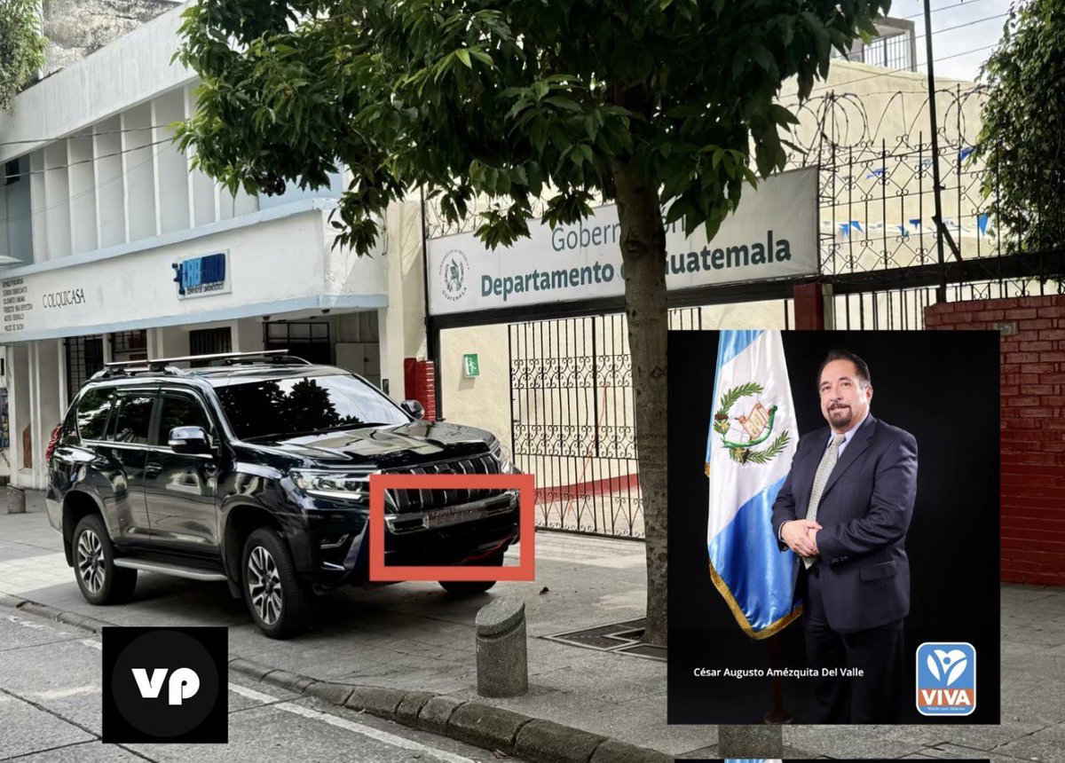 marvindelcid's tweet photo. César Augusto Amézquita Del Valle, diputado de Visión con Valores (Viva) se moviliza en una camioneta Toyota, Prado sin placas
 
Este día lo captamos en la Gobernación Departamental de Guatemala y sobre la banqueta

Descarada impunidad @PNCdeGuatemala @PMTMuniGuate @CongresoGuate https://t.co/ealJdzogXJ