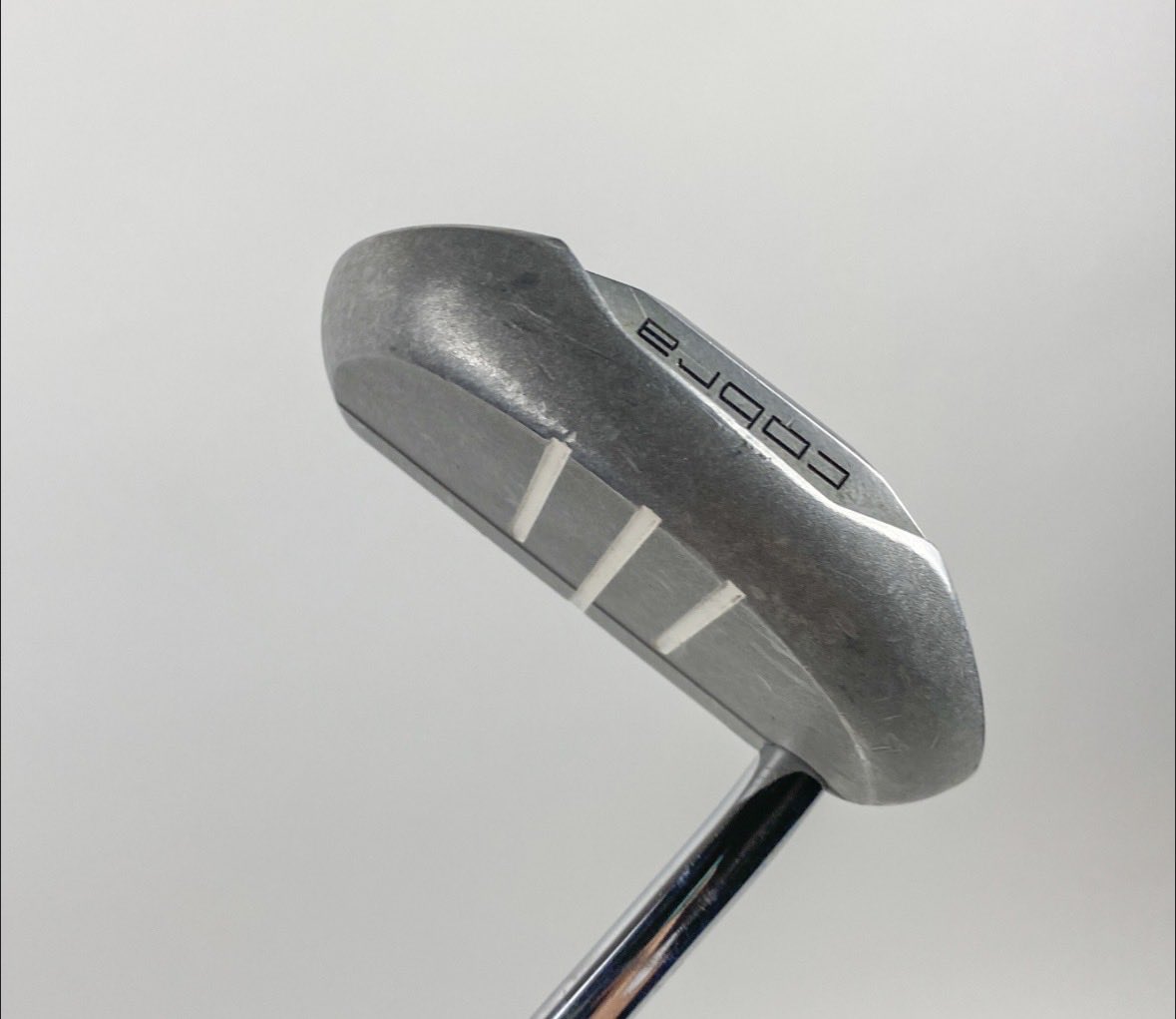 nckfri's tweet photo. @HannaGolfCo I love the look of the El Reno, reminds me of one of my favorite putters, the Bobby Grace Soft Lady.

The Salt Lake would be my 2nd choice. I’d buy either if an aged copper was released. https://t.co/sMR5TD3RkE