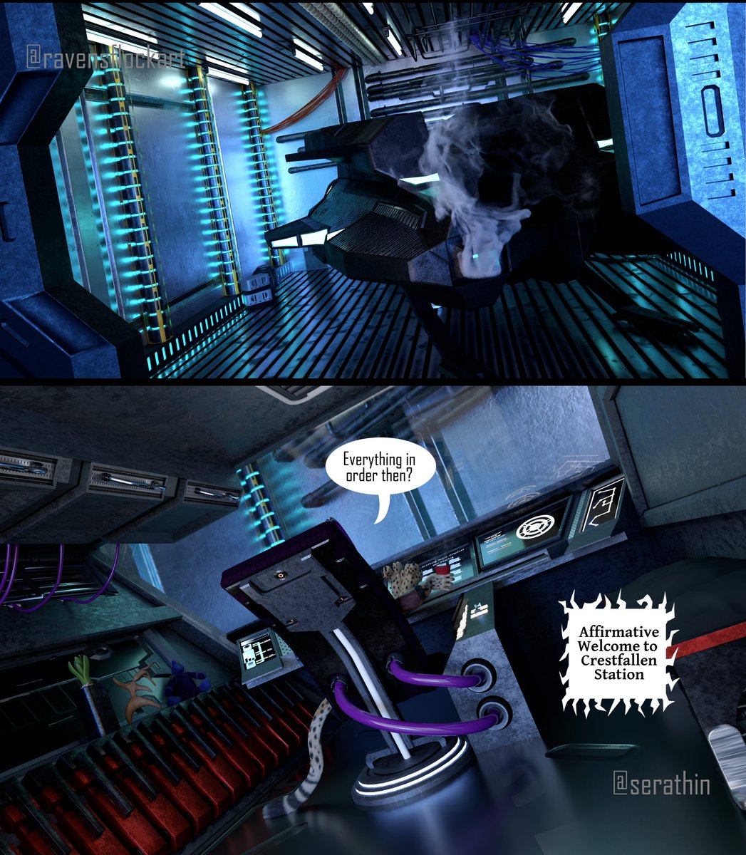 shiftcorecomics's tweet photo. We have a brand new comic by Raven and Serathin, going deep into space and dealing with an enemy... or friend?    

Art by: Ravensflock, Writing by: Serathin 
 
Check our our patreons!  
Raven:  https://t.co/Pg0CbLQVgL
Shiftcore: https://t.co/W1sTIPGnj5 https://t.co/UFuRzXN9FO