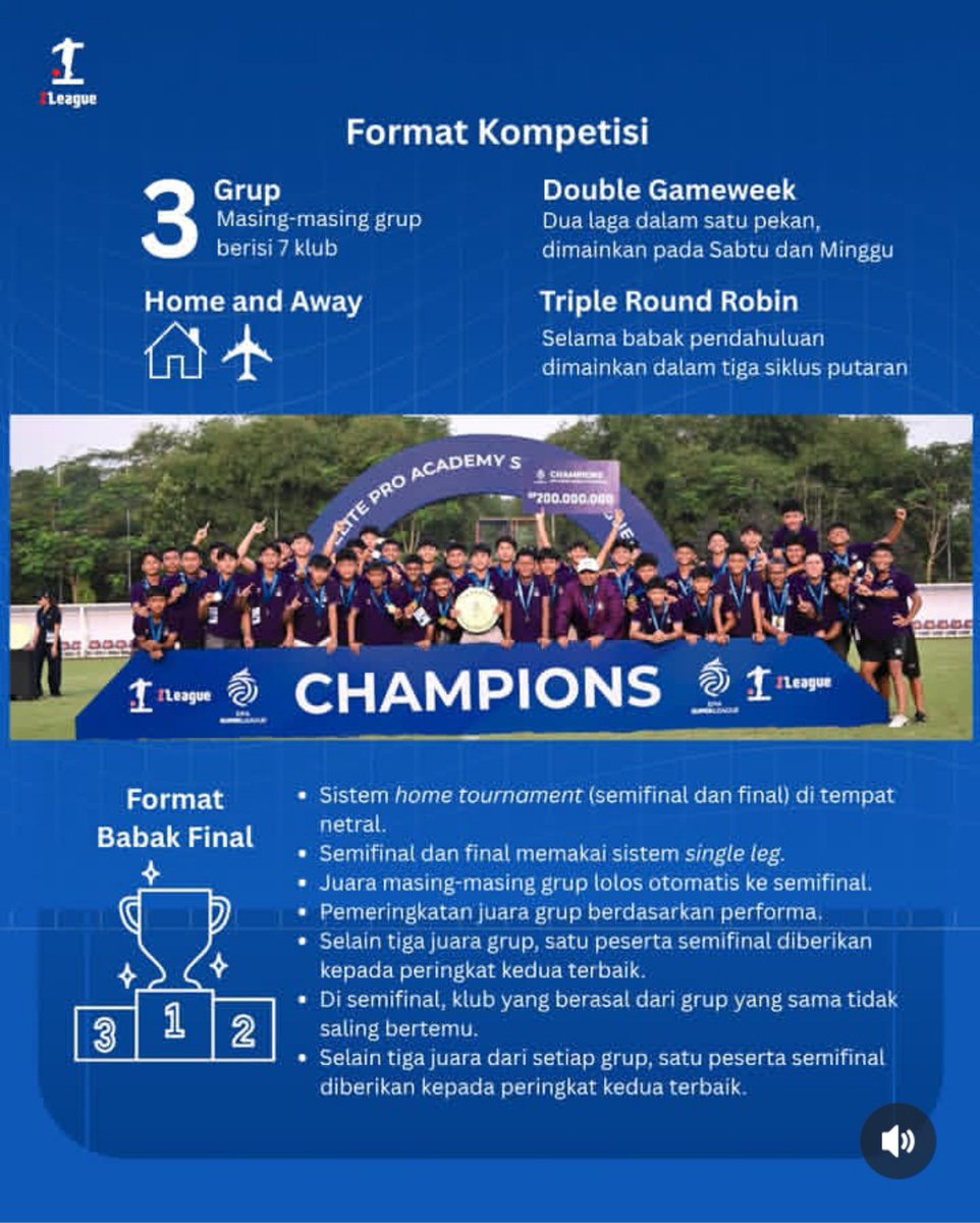 IndosFC's tweet photo. Daripada rungsing bahas laga kemaren malam 🇮🇩🇲🇾 (28/9), mending bahas ini

Per musim 2026/27 ini operator kompetisi Sepakbola Indonesia, I.League resmi memperkenalkan sistem baru kompetisi usia muda level domestik (Elite Pro Academy atau EPA).

Garis besarnya, jika sebelumnya kompetisi ini keikusertaan tim kontestan terkait dengan tim seniornya, pada musim ini EPA berdiri sendiri secara mandiri.

Perubahan lainnya bisa kalian simak sendiri dibawah ini poin-poinnya 👇

We are growth better and better 🙏🇮🇩

Sekadar mengingatkan, kalau mau nunggu hasil dari ini harus konsisten minimal 10 tahun dulu, gak bisa dalam waktu singkat seperti berharap dari hasil naturalisasi pemain keturunan~