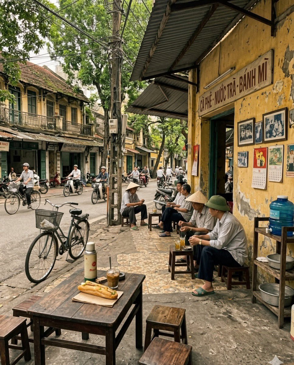 vanman6363's tweet photo. Thảnh thơi đón nắng sớm. 🕰️
Chút không gian xưa, vị bánh mì cũ, ly cà phê quen. Chúc cả nhà một ngày mới tràn đầy năng lượng nhé! https://t.co/XY6meUm8SU