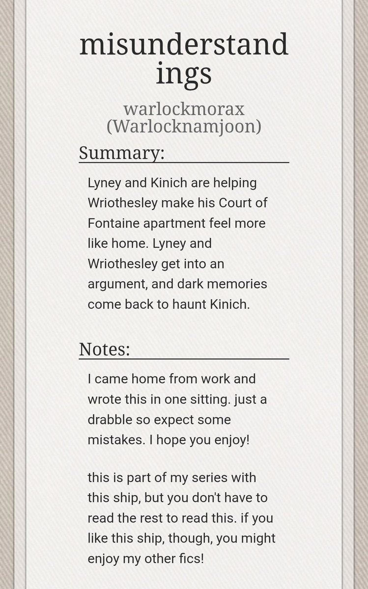 warlockmorax's tweet photo. "misunderstandings"
Wriothesley/Lyney/Kinich.
⛓️🎩👾
Canon, established relationship, poly.
Wrio and Lyney get into an argument. Kinich cant help the dark memories that resurface.
#wrionich #magicpixels #magicpixel #wrioney #lynich
link!!👇👇 https://t.co/ZwqaGp75Q5