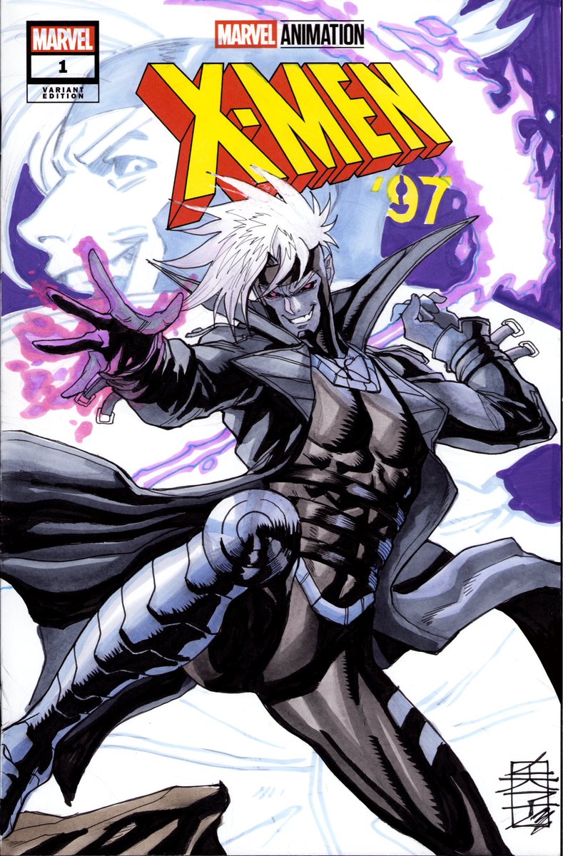 acecore2kx's tweet photo. Xmen 97 Gambit Horseman of Death full color sketch cover 
Ink, markers and acrylics. 

#xmen #gambit https://t.co/IUnRE0F18A