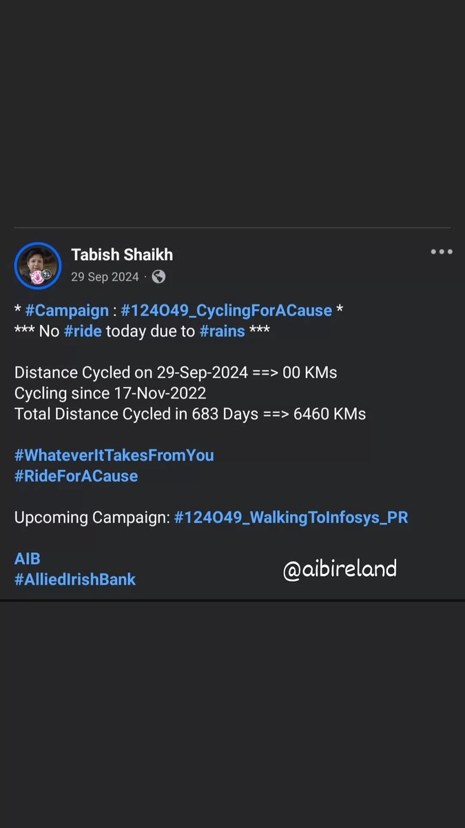 TabishSk21's tweet photo. * #Campaign : #124O49_RunningForACause *

Distance Ran on 29-Sep-2023 ==> 08 KMs
Running since 09-Aug-2022 
Total Distance Ran in 417 Days ==> 2082 KMs

#WhateverItTakesFromYou
#RunForACause

Upcoming Campaign: #124O49_WalkingToInfosys_PR 

@NTTDATA DATA Services 
#NTT https://t.co/EfCZuBorg9