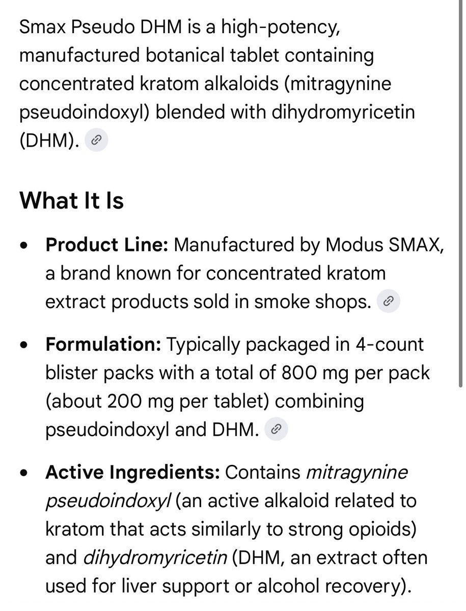 TheDankInformer's tweet photo. HOLY SH*T!

Modus branded “Smax” pseudo-DHM was purchased by both deceased Ole Miss students.

It’s a concentrated extract containing alkaloids blended with DHM.

Modus is also known as being part of American Healthy Alternatives Association, whose members sell synthetic THC vapes as hemp.

You can read more about these nasty companies in the comments 👇