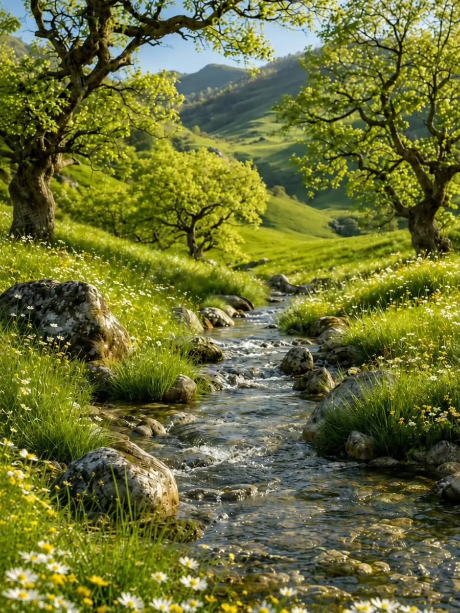 AnnBonamuu's tweet photo. Where Spring Wanders Through Quiet Hills

All images and music in this post were created with AI. I also used them to create Reels videos, available in the Reels section of my profile. https://t.co/yGDOskzuLV