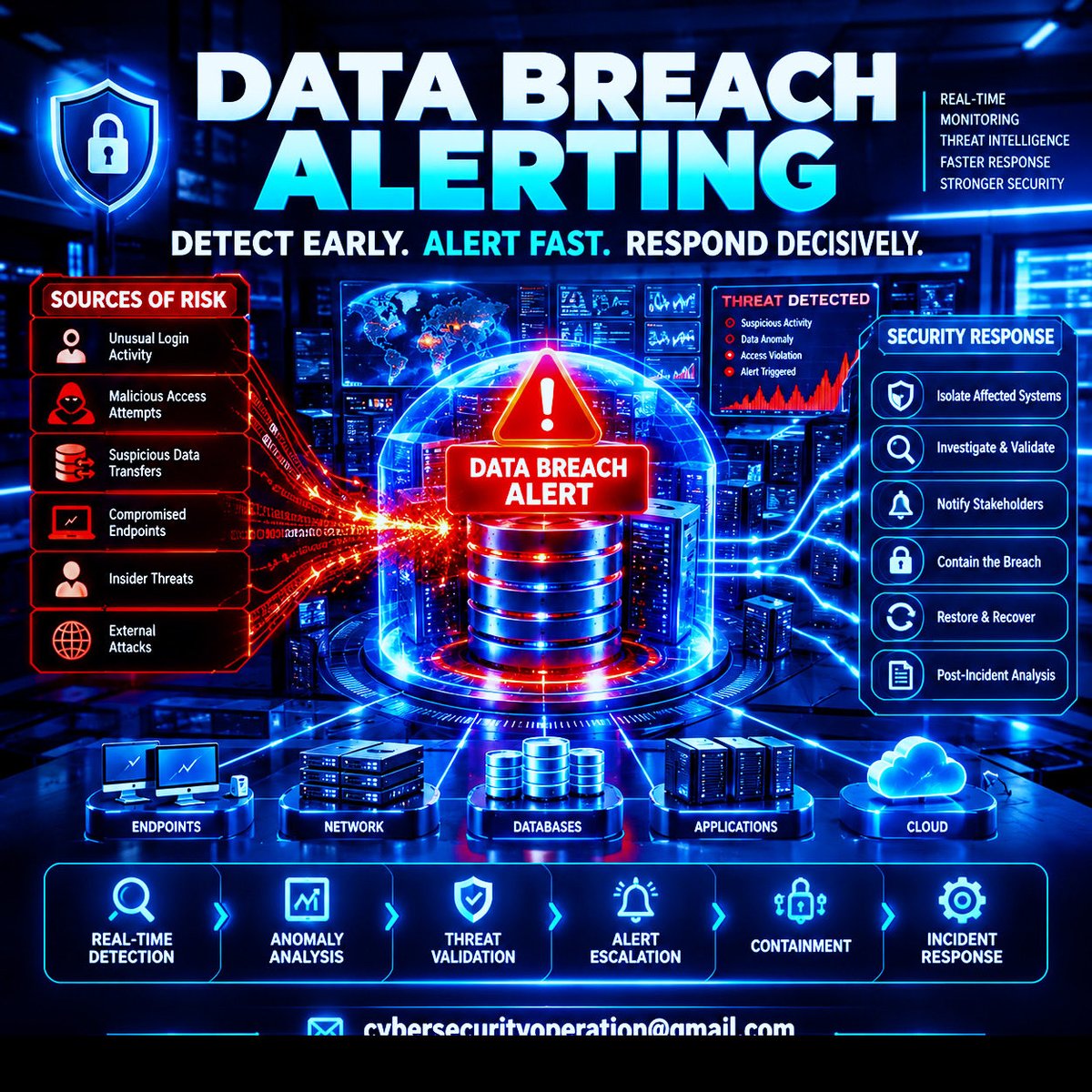EthicalSolver's tweet photo. By the time a data breach makes the evening news, the attacker has usually been inside the network for months.

Data Breach Alerting &amp; Incident Response:
Detect early. 
Alert fast. 
Respond decisively.
📧 cybersecurityoperation@gmail.com

#DataBreach #CloudSecurity #CyberDefense https://t.co/Fh9KeSUFpt