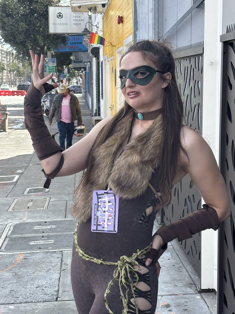 druidvanessac's tweet photo. Ok, for like the 80th time, I am a DRUID (hence being called The Genderfluid DRUID) not a superhero. I wear a mask because The Princess Bride is my favorite movie. Hope this helps. https://t.co/EEueF5RpBj