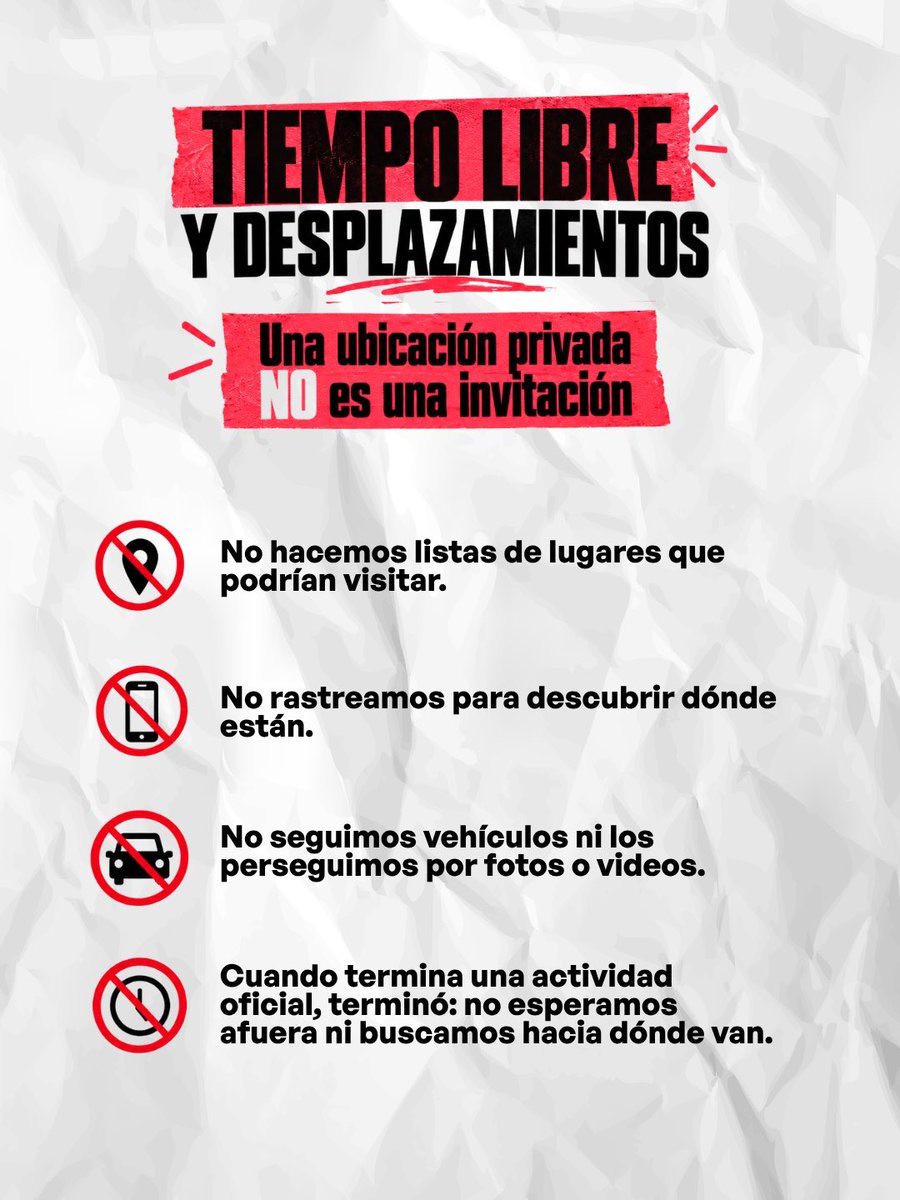 btsarmycol_'s tweet photo. 🇨🇴💜 Colombia los esperó durante años. Ahora que BTS viene por primera vez, también nos toca demostrar cómo queremos recibirlos.

Cuidar a BTS significa respetar sus espacios, sus tiempos y sus decisiones.

Por eso, esta etiqueta no cambia según tengamos entrada o no, ni depende de cuánto queramos verlos de cerca.

🚫 No buscamos vuelos.
🚫 No vamos a hoteles.
🚫 No seguimos vehículos.
🚫 No rastreamos ubicaciones.
🚫 No provocamos encuentros.
🚫 No compartimos información privada.

Una ubicación privada no es una invitación. Una coincidencia no es una oportunidad para acercarnos.

#ARMYCuidaABTS #EtiquetaARMY #BogotáRecibeABTS