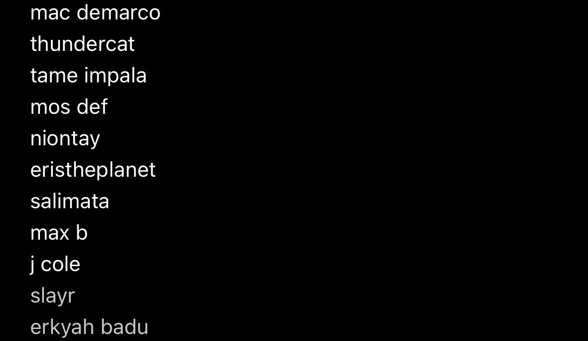 mrinterlude_'s tweet photo. people i've seen live! https://t.co/ZmAVJA1G6i