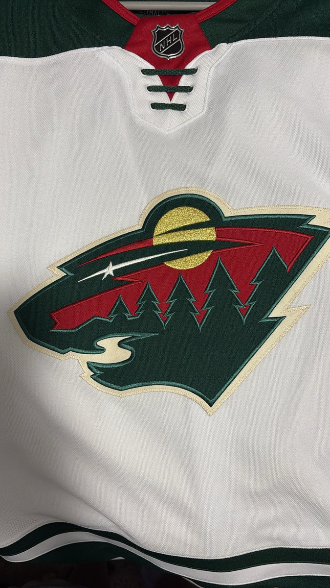 stacy_renee22's tweet photo. Plain white jersey came in, perfect for some #mnwild  autographs! 💚✨🏒 https://t.co/wABGamJxUP