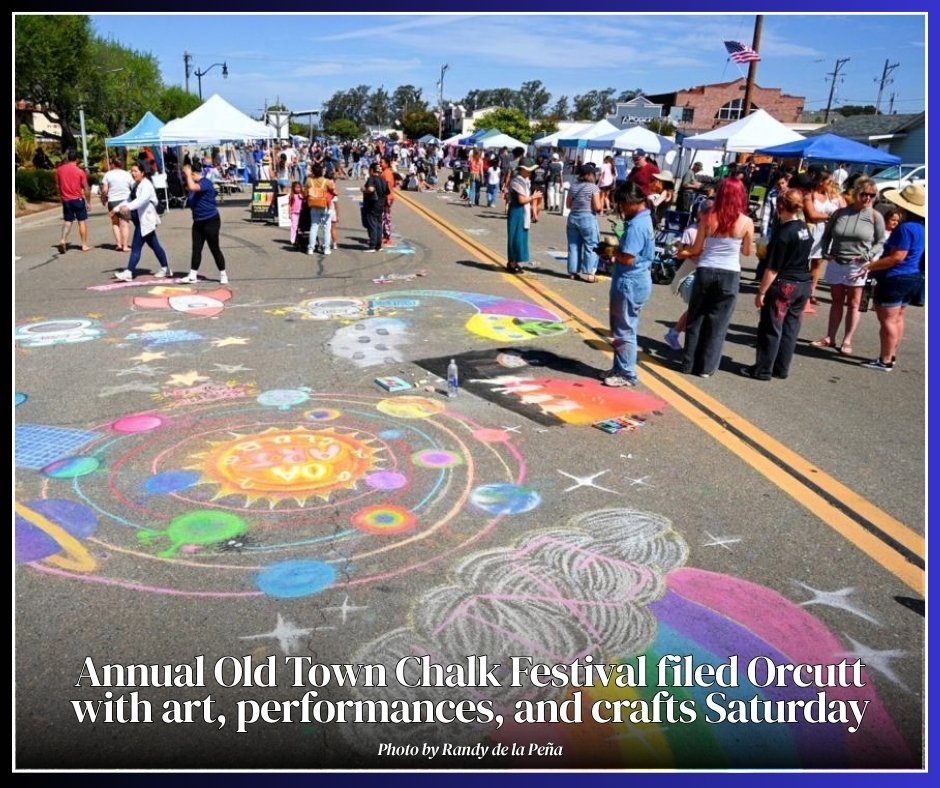 SantaMariaTimes's tweet photo. The annual #OldTownOrcutt #ChalkFestival took place Saturday as hundreds of families enjoyed creating art on Broadway and Union Avenue in #OldOrcutt. The festival featured local vendors, food trucks, live entertainment and activities.
Read the story -  https://t.co/qs2QhnaAZ4 https://t.co/xWcyfJnrwC
