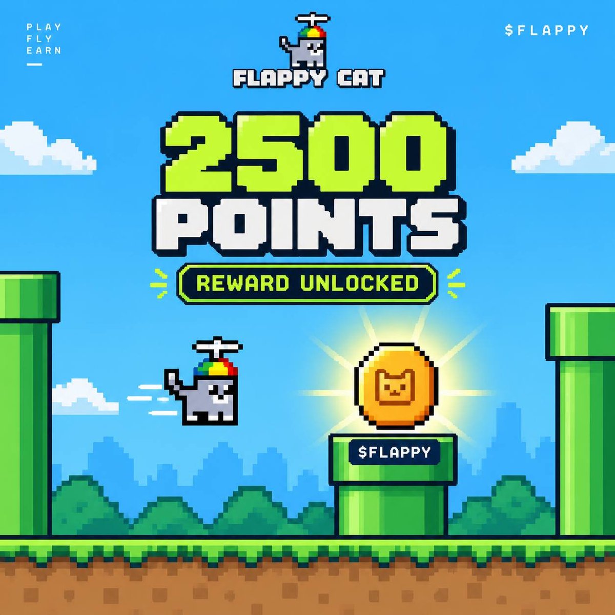 _flappy_catt's tweet photo. Hit 2,500 points. Unlock your withdrawal. 🎮

Play Flappy Cat, stack points, and turn your progress into $FLAPPY.

Play. Fly. Earn. https://t.co/fh85gyDYv1