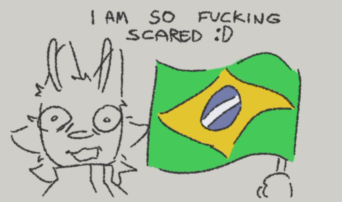 ukkadotjpg's tweet photo. #EyesOnBrazil🇧🇷
im so fucking scared! :D https://t.co/4R3nPxisFx
