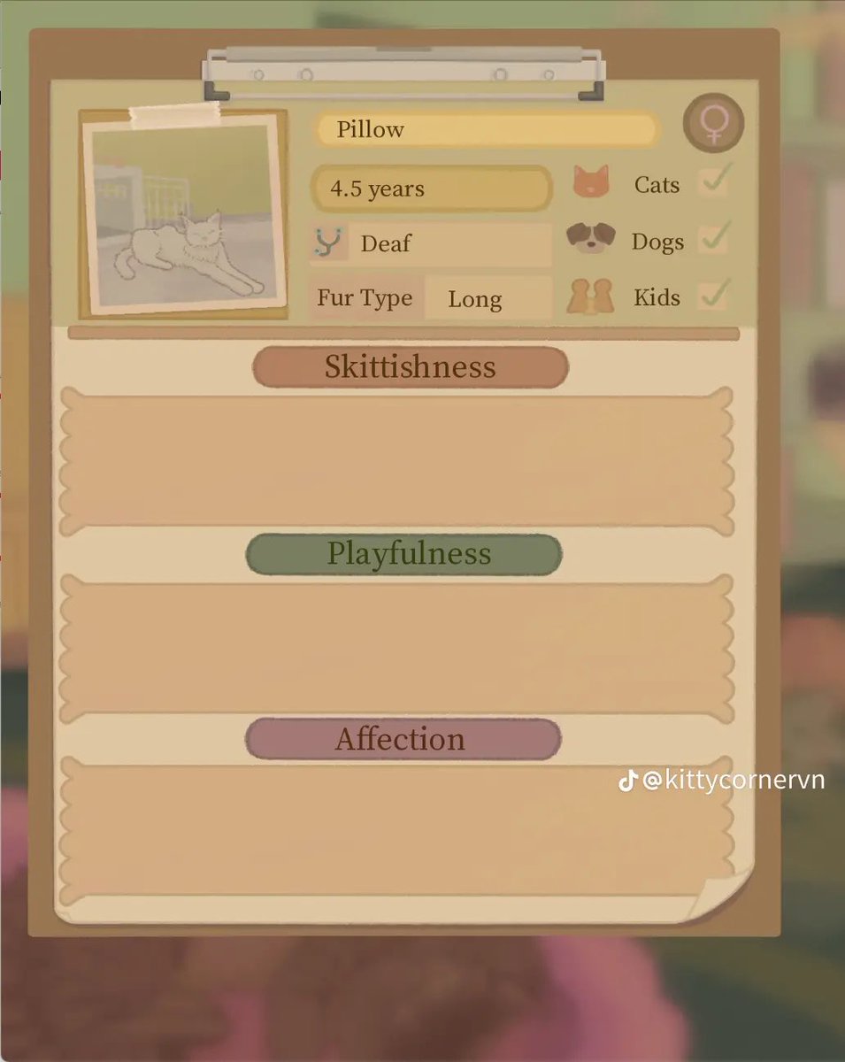 KittyCornerVN's tweet photo. Which cat would you play with?

In Kitty Corner Cafe, each cat has its own personality! Through its skittishness, playfulness, and affection- each cat has a unique combo of traits and areas it likes (or hates!) to be pet).

#CozyGames #WholesomeGames https://t.co/wCKUyrYdIG