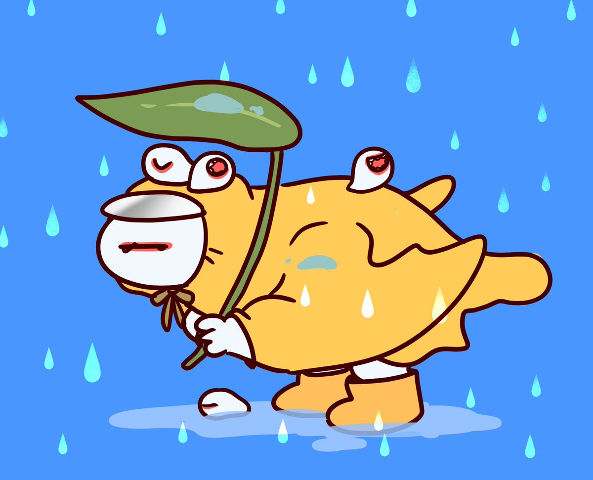 onigirioisii's tweet photo. こちらは雨ですが、今日も1日ゆるりといきましょう〜☔ https://t.co/fVdIZ6Irtr