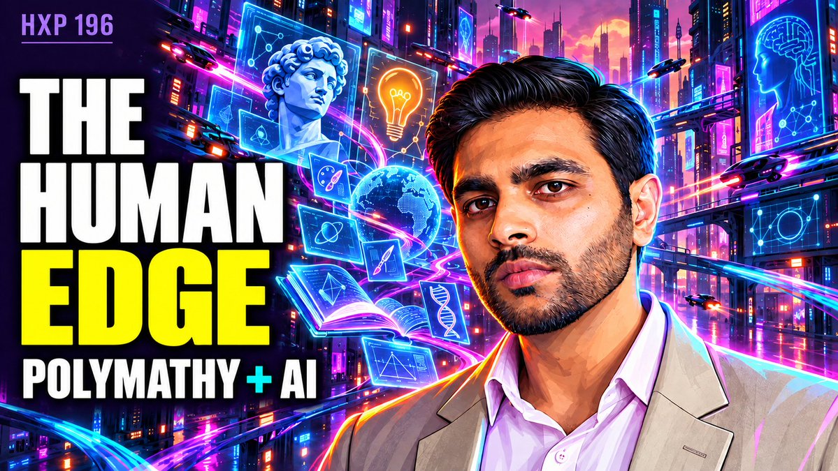xavierkatana's tweet photo. Episode 196: Waqas Ahmed — Polymathy, AI &amp; the Future of Human Creativity

What remains uniquely human in the AI era? A conversation on polymathy, cognitive offloading, creativity, cultural diversity, and human judgment.

https://t.co/dooYj1wy9b https://t.co/9LzIT2ZvAS