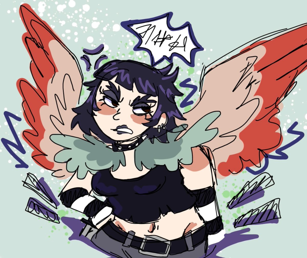 EspurTrashDump's tweet photo. Bird daughter 🐦‍⬛#rickandmorty https://t.co/CpQCjDtU7b