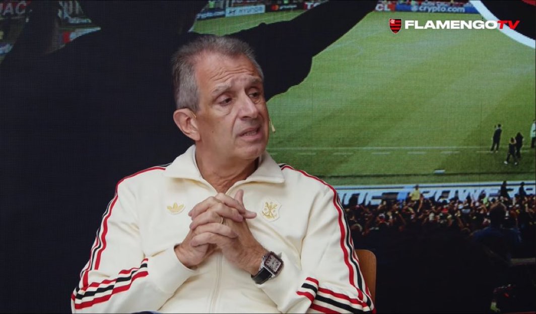 golsdobrasil1's tweet photo. 🚨 Bap alerta que os ESTADUAIS PODEM ACABAR sem o dinheiro das bets!

O presidente do Flamengo afirmou que os campeonatos regionais dependem financeiramente das casas de apostas e questionou:

“Quem gosta de campeonato regional? Todas as premiações vêm disso.”

🎙️ Bap, presidente do Flamengo.
🗞️ @simpraisa 

📸 Reprodução