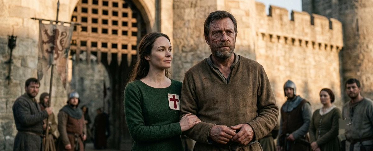 AveryMonroe_'s tweet photo. He kept his honor. She kept his name when honor cost him everything.
“If victory requires me to become someone she would not recognize, then victory is forbidden.”
When the duke offered Sir Theron the northern lands in exchange for a false accusation, he refused. They stripped his title. Lady Mireille walked out of court beside him wearing the same red-cross token he had given her as a squire. The chronicles list him as disgraced. Her letters never did.
What would you refuse even if it cost you everything?