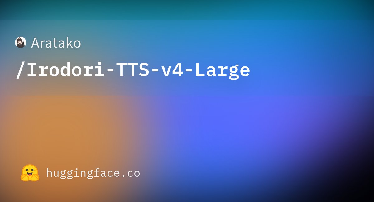 aiaicreate's tweet photo. 日本語音声合成モデル「Irodori-TTS-v4-Large」が公開。
ゼロショット音声クローンやテキストからの音声デザインに対応。
入力テキストへの絵文字挿入で、感情や笑い声等の非言語表現を制御可能。
約33億パラメータに拡大。
#IrodoriTTS #TTS

URLはリプ⬇️ https://t.co/XntqqFVmug