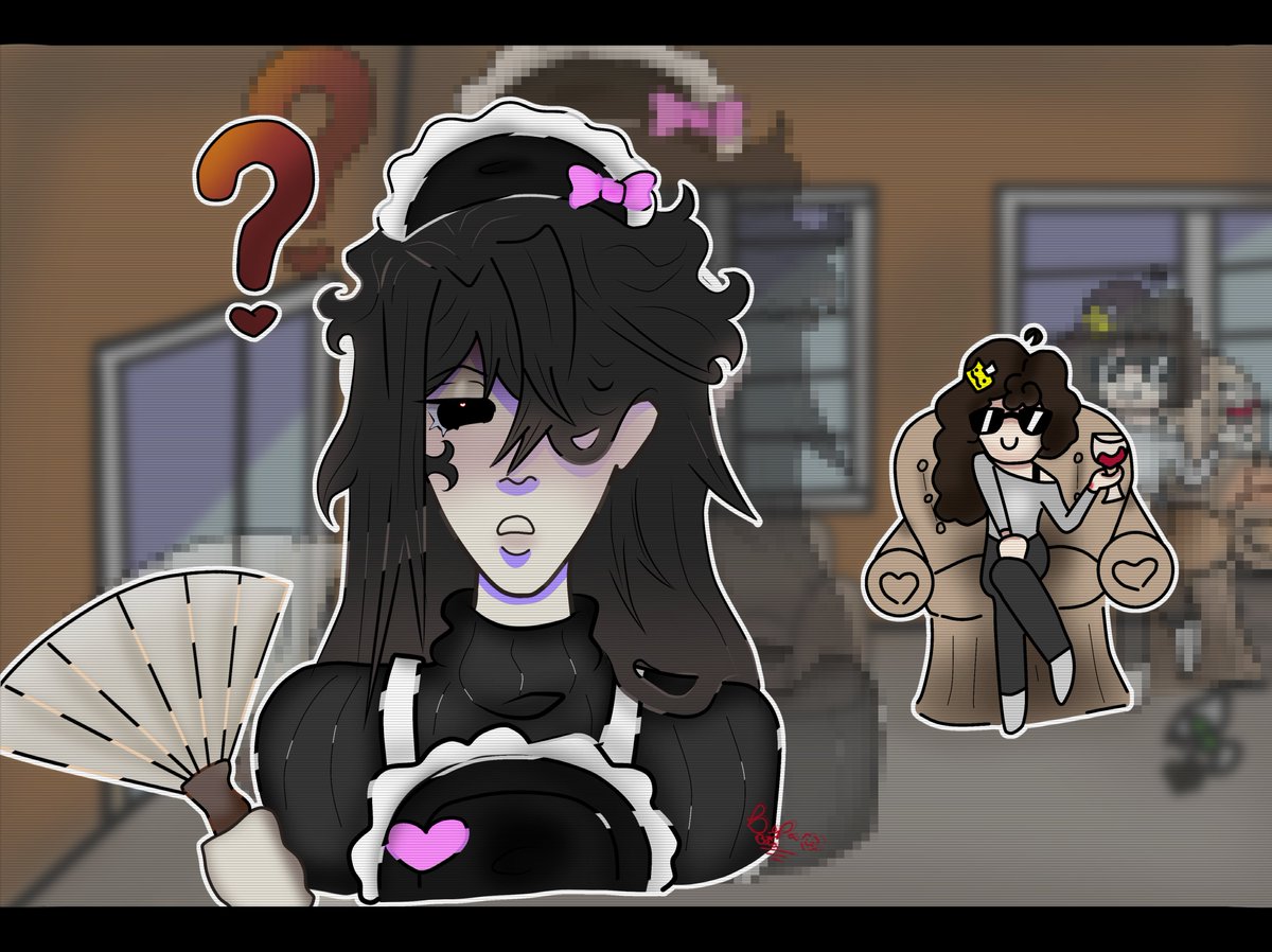 Bepa_Bia's tweet photo. Um Homem alto e cabeludo limpando minha casa? Como vou recusar?😍 (Tive essa ideia de fazer ele de empregado do nada SOS...coitado...amo😝) #mould #homeiswhereheis #hiwhi #yandere #fanart https://t.co/y52uL7gLRk
