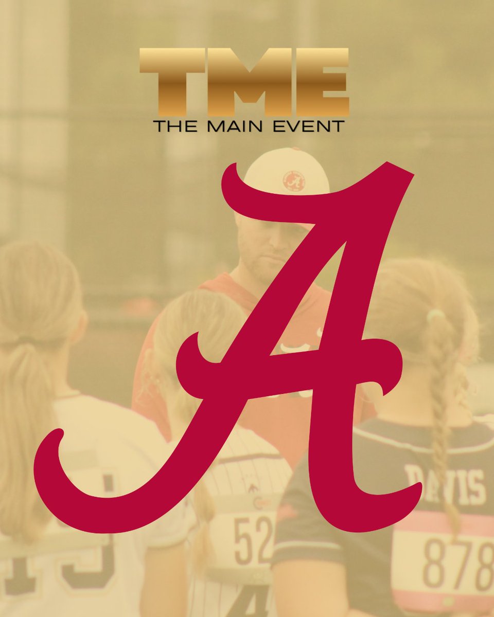 themaineventsb's tweet photo. We are excited to announce that Alabama has registered to attend The Main Event! That makes it 28 P4 schools who are registered. 

2029s, you have less than one week to register, spots are filling quickly so be sure to register today! https://t.co/OZ7fvyBwLM