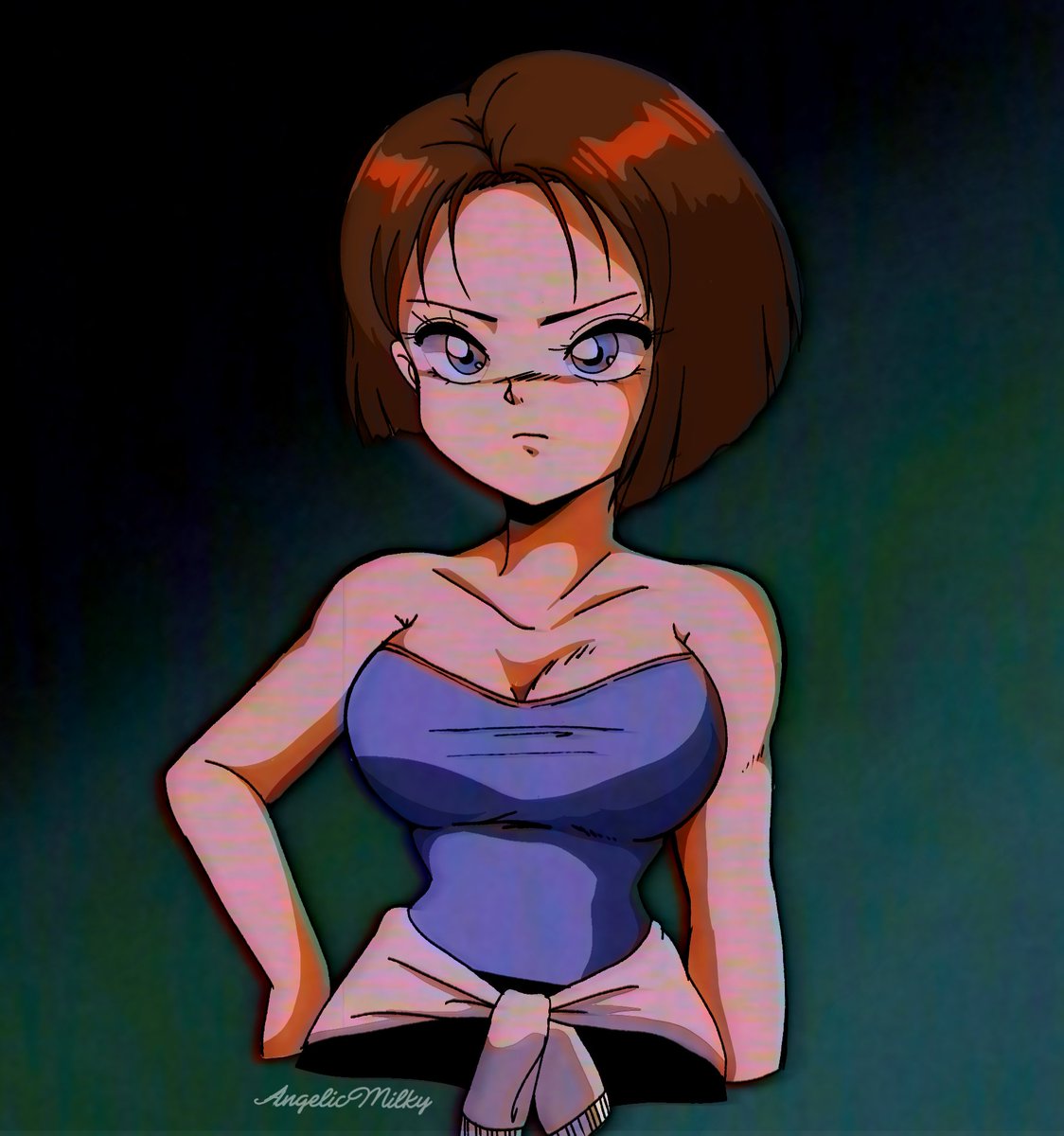 AngelicMilky's tweet photo. vhs filter test with jill 🩵 https://t.co/Uvi8Rby8HZ