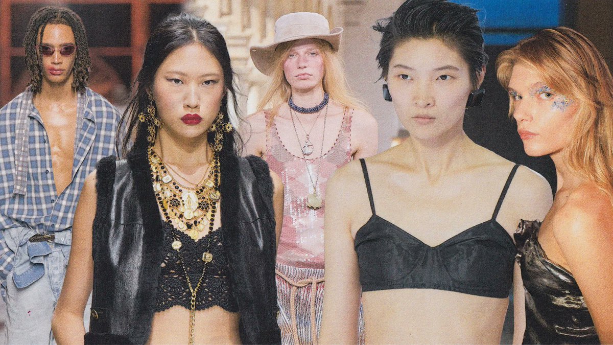 GraceStudioFine's tweet photo. The Daily Jewelry Edit 💎

👁️ #MilanFashionWeek literally turned makeup into jewelry. The Attico placed crystals and glitter around the eyes while Milan broadly moved away from barely-there “clean girl” beauty toward expressive decoration, burgundy and deliberately unruly texture.

🗿 #CameoJewelry is quietly becoming cool again.
After celebrity sightings and renewed designer interest, jewelers are reworking the centuries-old portrait form with unexpected colors, gemstones and modern settings instead of treating it as purely antique. 

✨ A celebrity stylist just built a 24-piece “jewelry capsule wardrobe.”
Abby Arad × Oak and Luna focuses on statement earrings, cuffs, cocktail rings and necklaces designed around one idea: fewer pieces, but more styling possibilities. 

📿 One #necklace is deliberately being styled as a belt too.
The capsule's $150 tassel-tie design reflects a wider move toward multiuse jewelry, while tassels add the movement and visual impact Arad says younger shoppers respond to. 

⏳ A #charm containing loose diamonds actually tells time.
Toonz created a miniature functioning hourglass in 18K gold, tiger's-eye and hand-blown glass; flip it and 0.76 carats of diamonds fall for roughly three seconds. 

💎 #TaylorSwift went maximalist with diamonds at the 2026 VMAs.
Her jewelry included Leviev drops, two cocktail rings, her 10-carat engagement ring and diamond wedding band, turning a black-and-silver Tamara Ralph gown into a diamond-layering moment.  

🔵 An exceptionally rare 8.03-carat #BlueDiamond is heading to auction Oct. 1.
It will be only the third blue diamond above eight carats offered at U.K. auction and is estimated at roughly $2M–$2.7M. 

🇫🇷 #ParisFashionWeek is officially underway.
The Sept. 28–Oct. 6 calendar has 68 shows and 34 presentations, plus major collaborations, exhibitions and celebrity moments, making Paris the key trend-watch window for the week ahead.
