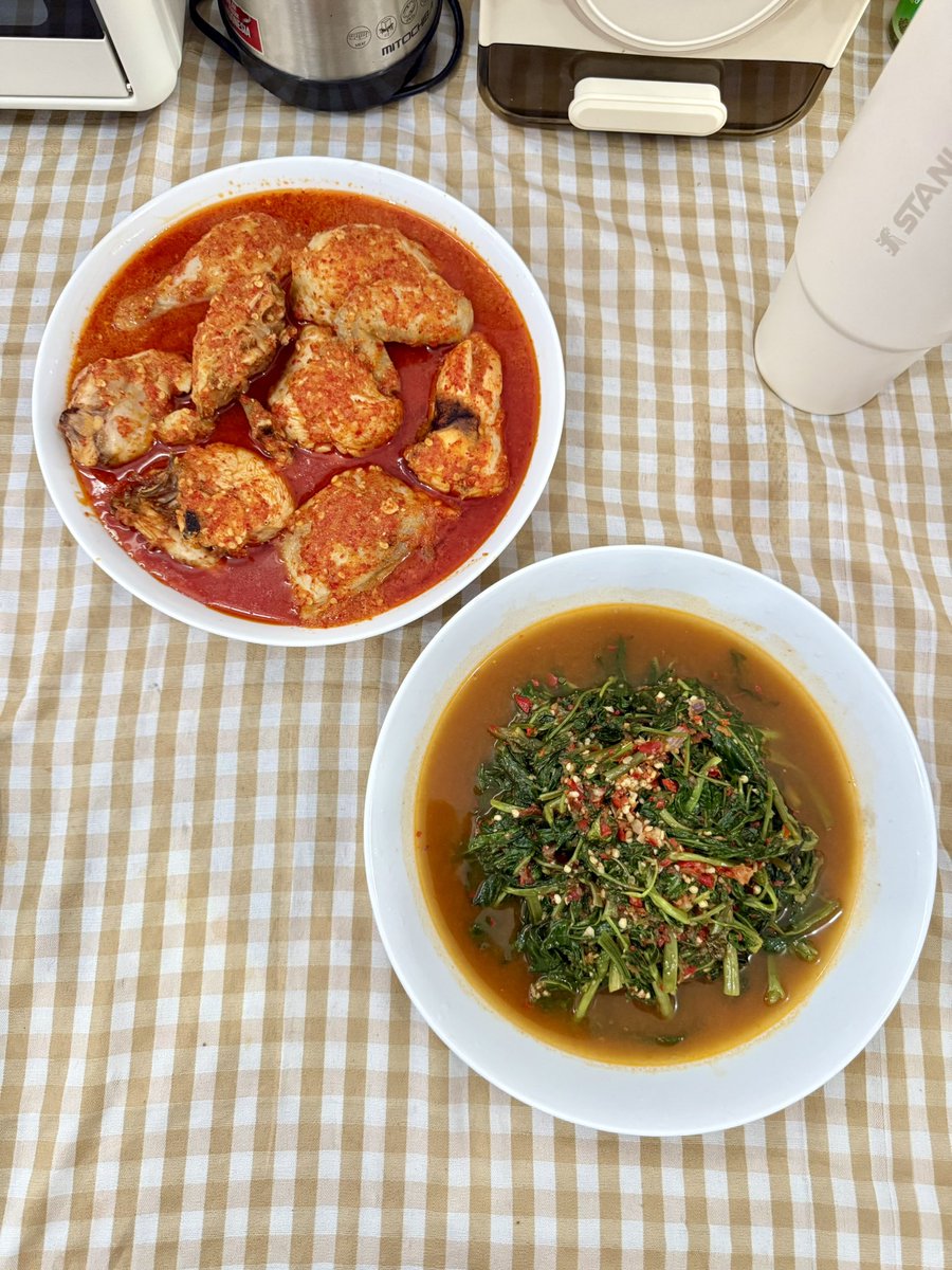 holaressa's tweet photo. KANGKUNGG! baru kemarinn masak kangkung belacan + ayam rica mantaps sewkaliyy🤤 https://t.co/PECHuHLYw8
